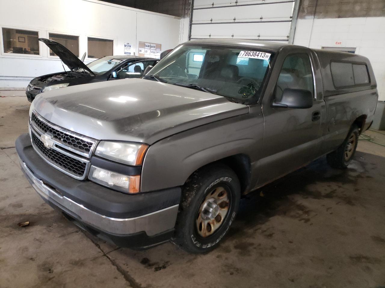 Image 1 of 2006 CHEVROLET SILVERADO C1500 2006 with VIN 1GCEC14X36Z244417