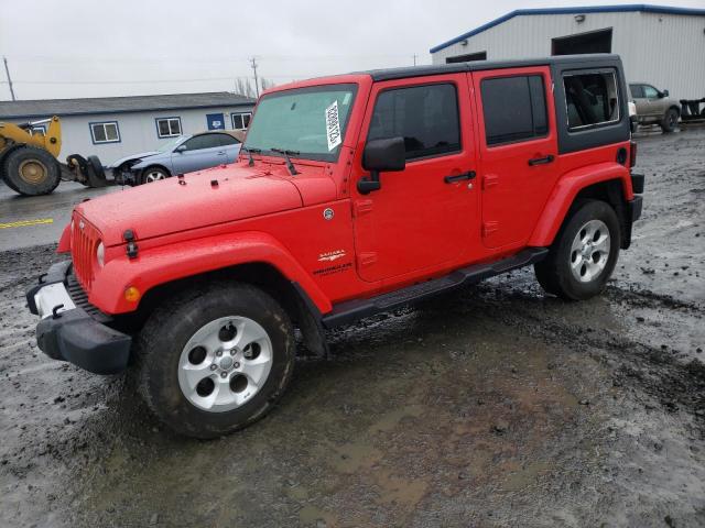 Image 1 of 2015 JEEP WRANGLER UNLIMITED SAHARA 2015 with VIN 1C4HJWEG9FL763649