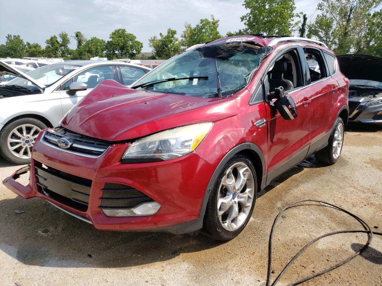 Image 1 of 2013 FORD ESCAPE TITANIUM 2013 with VIN 1FMCU0J97DUC85966