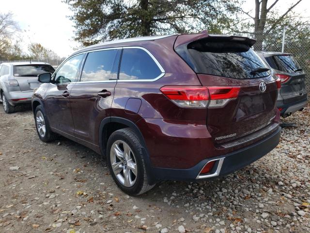 Изображение 2 2018 TOYOTA HIGHLANDER LIMITED 2018 с VIN 5TDDZRFH7JS855530