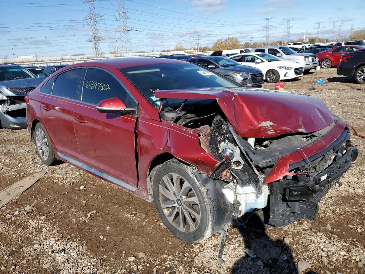 Изображение 1 2015 HYUNDAI SONATA SPORT 2015 с VIN 5NPE34AF5FH107516