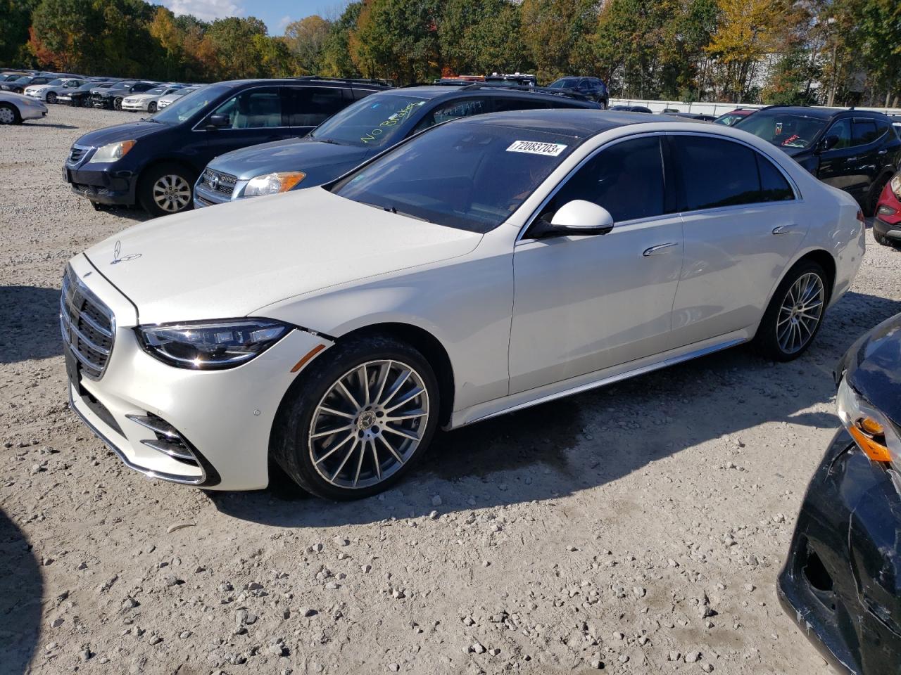 Image 1 of 2021 MERCEDES-BENZ S 580 4MATIC 2021 with VIN W1K6G7GBXMA025421