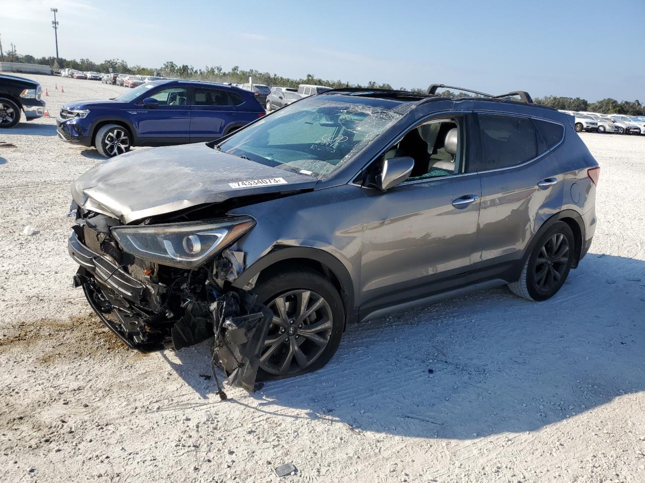 Image 1 of 2018 HYUNDAI SANTA FE SPORT  2018 with VIN 5NMZW4LAXJH088171