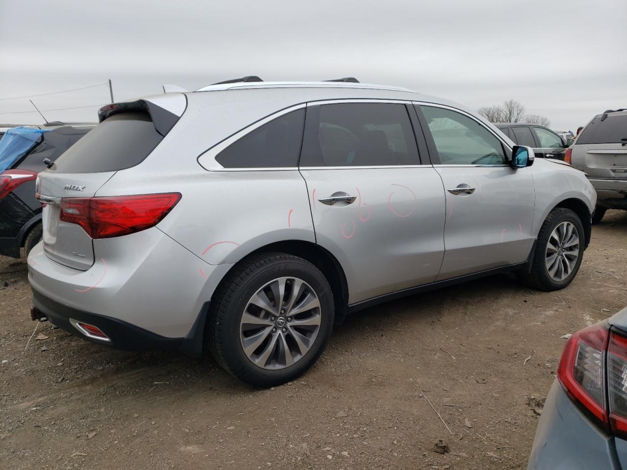 Image 3 of 2014 ACURA MDX TECHNOLOGY 2014 with VIN 5FRYD4H4XEB046481