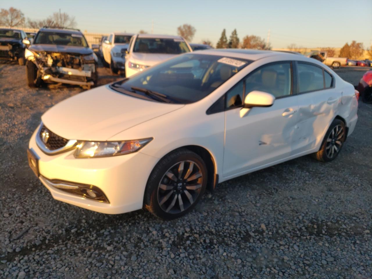 Image 1 of 2015 HONDA CIVIC EXL 2015 with VIN 19XFB2F96FE214027