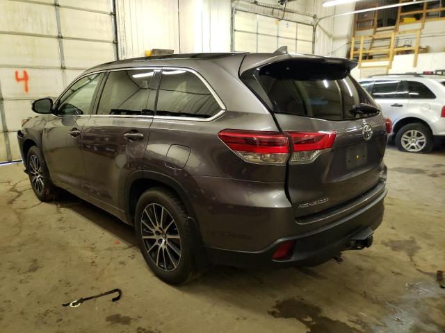 Image 2 of 2018 TOYOTA HIGHLANDER SE 2018 with VIN 5TDJZRFH1JS537647
