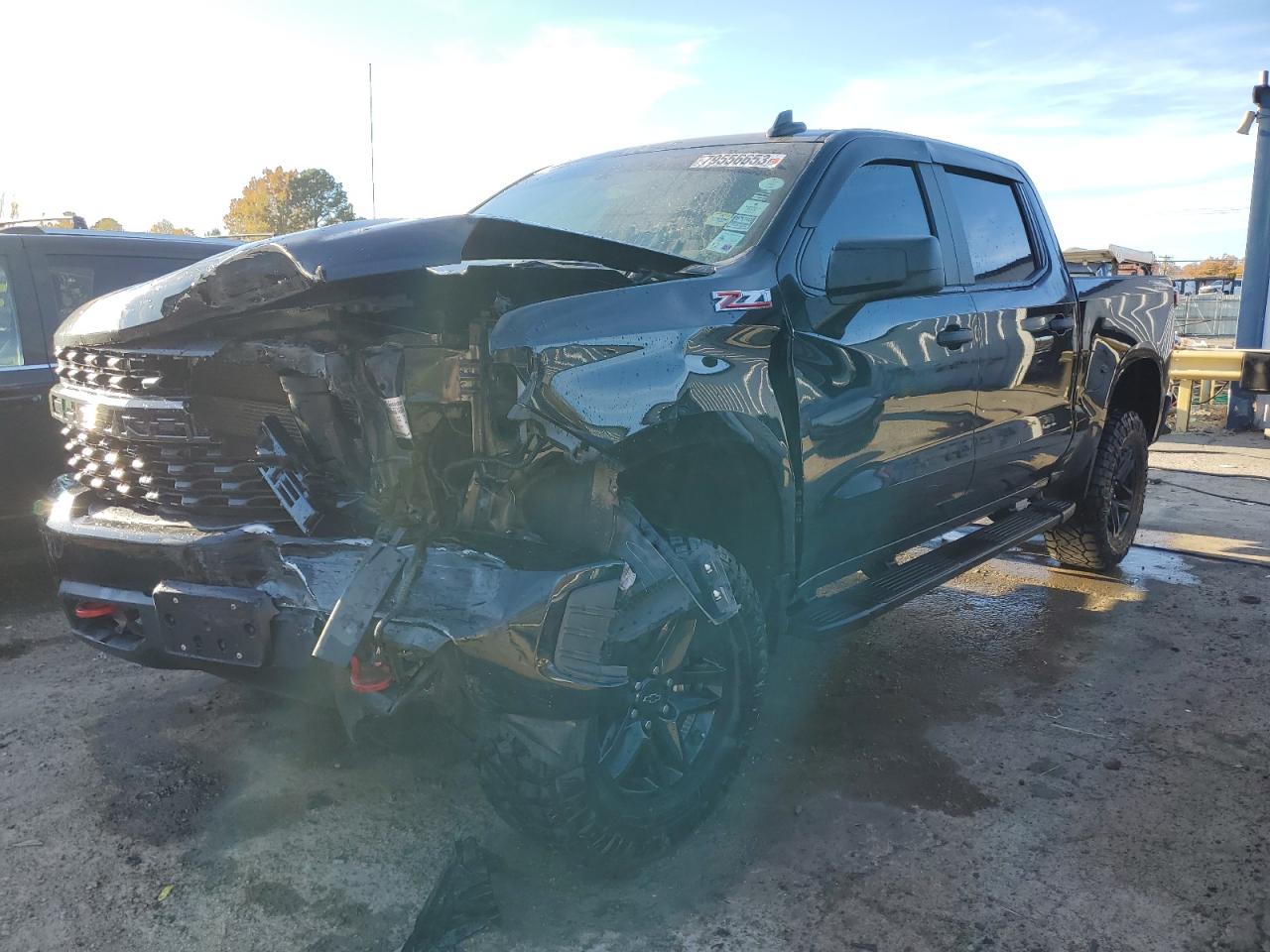 Image 1 of 2021 CHEVROLET SILVERADO K1500 TRAIL BOSS CUSTOM 2021 with VIN 3GCPYCEF6MG123017