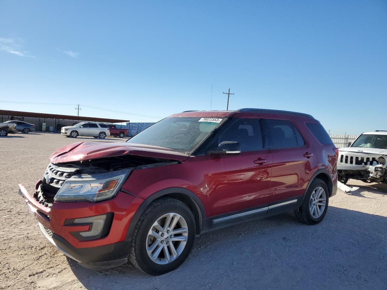 Image 1 of 2017 FORD EXPLORER XLT 2017 with VIN 1FM5K7D8XHGB78599