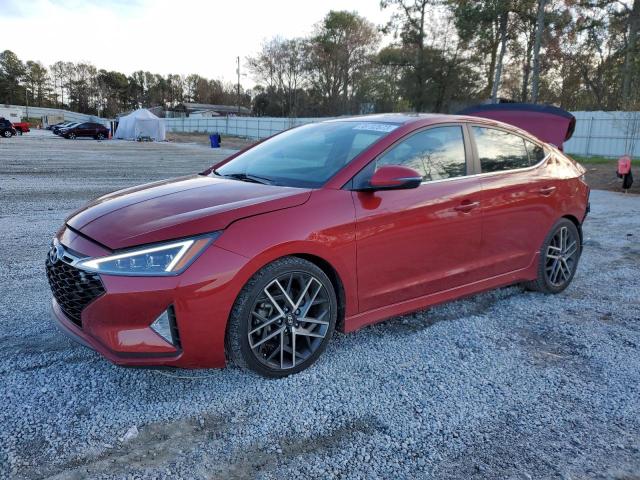 Image 1 of 2019 HYUNDAI ELANTRA SPORT 2019 with VIN KMHD04LB9KU833454