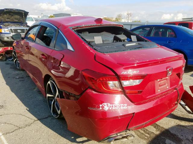 Image 3 of 2018 HONDA ACCORD SPORT 2018 with VIN 1HGCV1F32JA033181