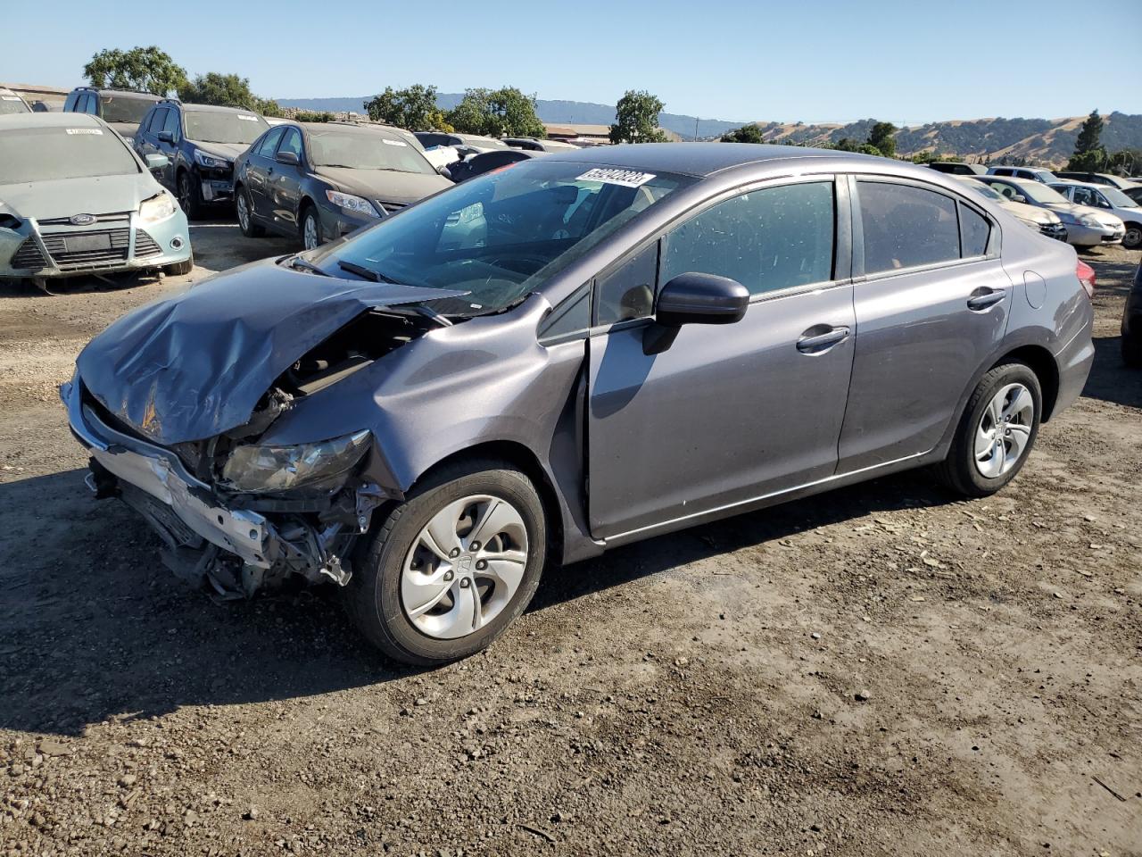 Image 1 of 2014 HONDA CIVIC LX 2014 with VIN 19XFB2F54EE239245