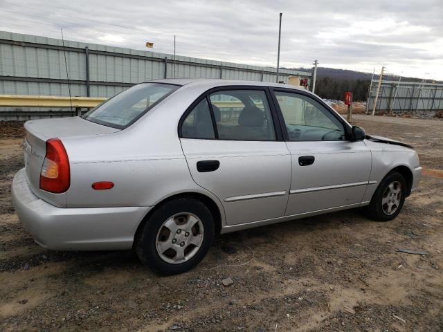Image 3 of 2000 HYUNDAI ACCENT GL 2000 with VIN KMHCG45G8YU044589