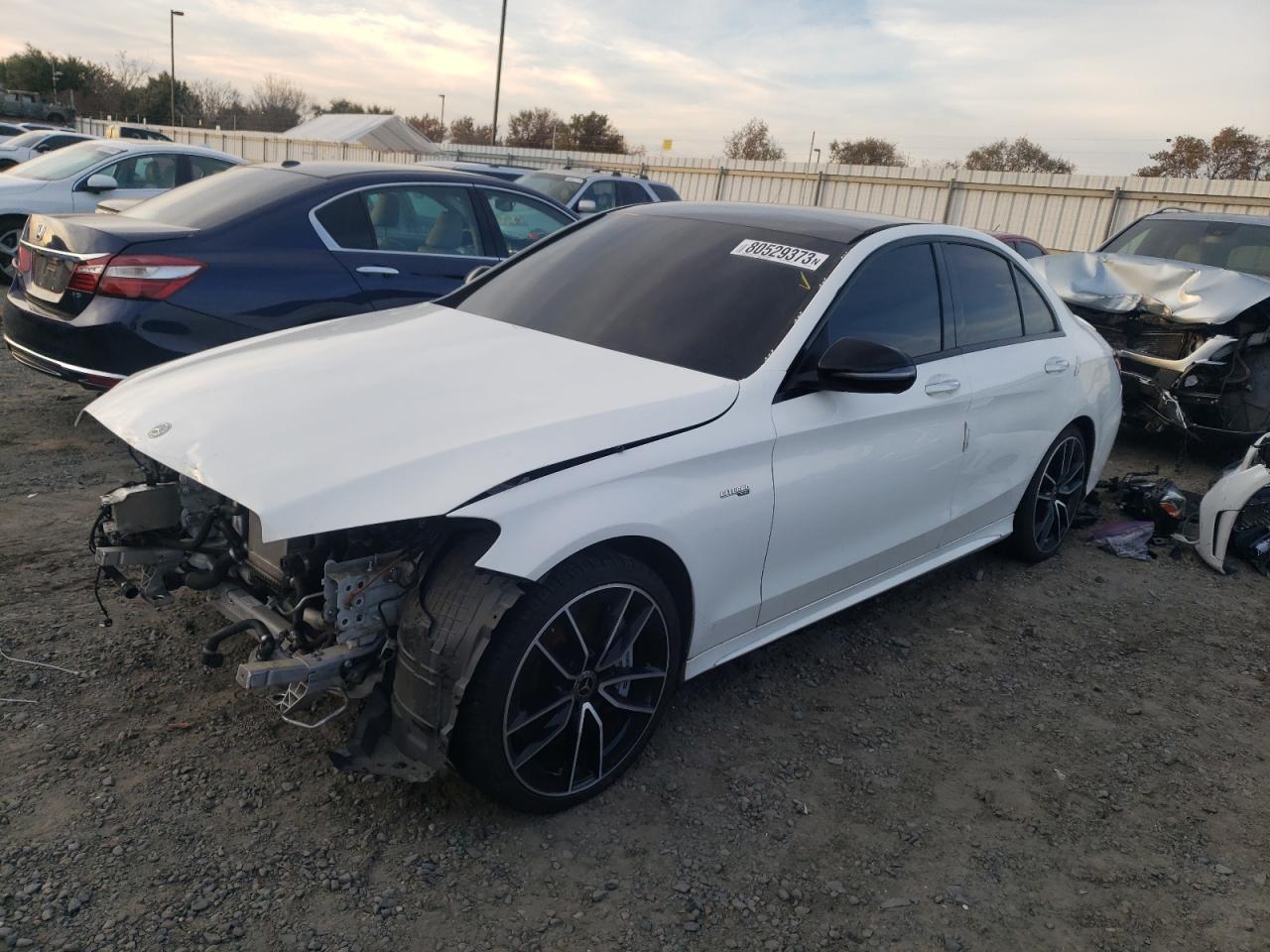 Image 1 of 2019 MERCEDES-BENZ C 43 AMG 2019 with VIN 55SWF6EB7KU295395