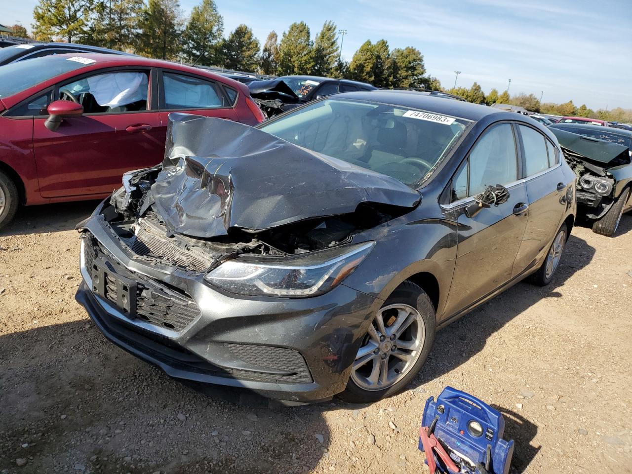 Image 1 of 2018 CHEVROLET CRUZE LT 2018 with VIN 3G1BE6SM2JS555256