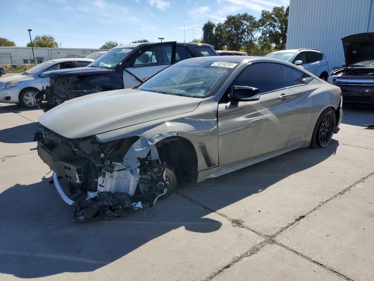Image 1 of 2018 INFINITI Q60 LUXE 300 2018 with VIN JN1EV7EK6JM342432