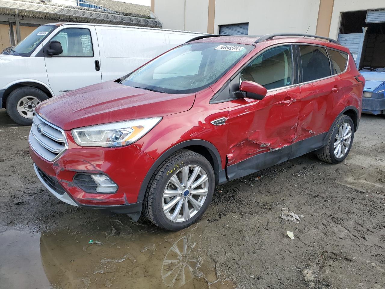 Image 1 of 2019 FORD ESCAPE SEL 2019 with VIN 1FMCU9HD9KUA52215