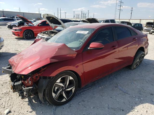 Image 1 of 2023 HYUNDAI ELANTRA SEL 2023 with VIN KMHLS4AG7PU573552