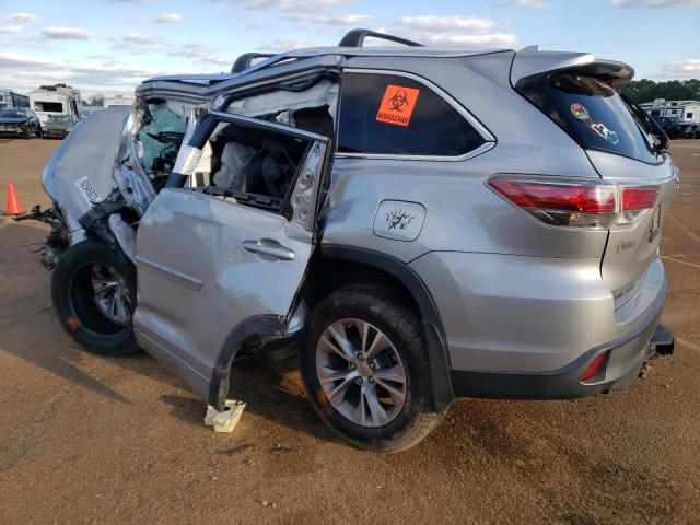 Obraz 2 z 2015 TOYOTA HIGHLANDER XLE 2015 z VIN 5TDKKRFH4FS080316