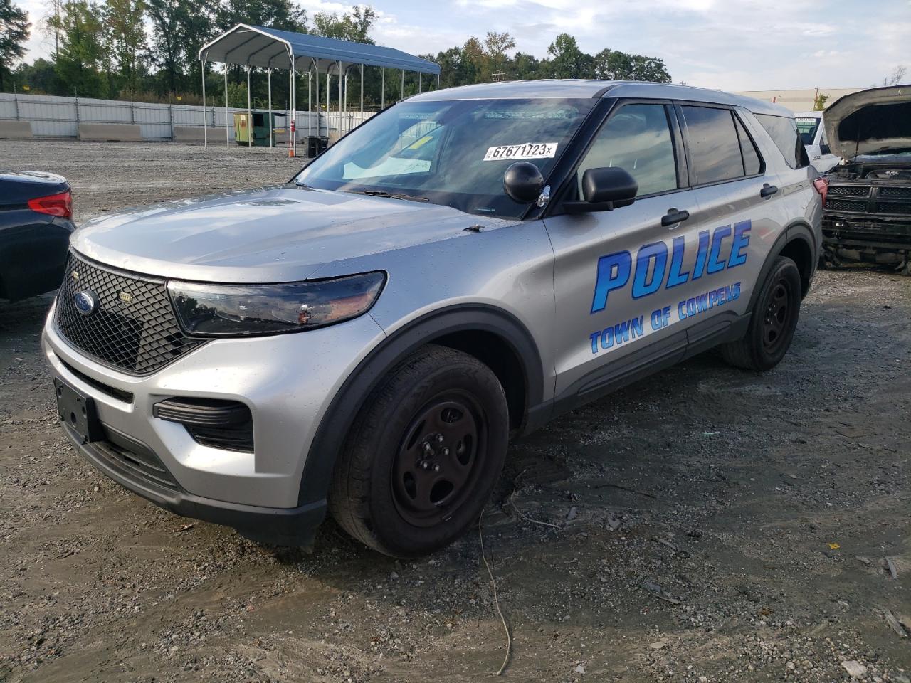 Изображение 1 2021 FORD EXPLORER POLICE INTERCEPTOR 2021 с VIN 1FM5K8AB6MGB64649