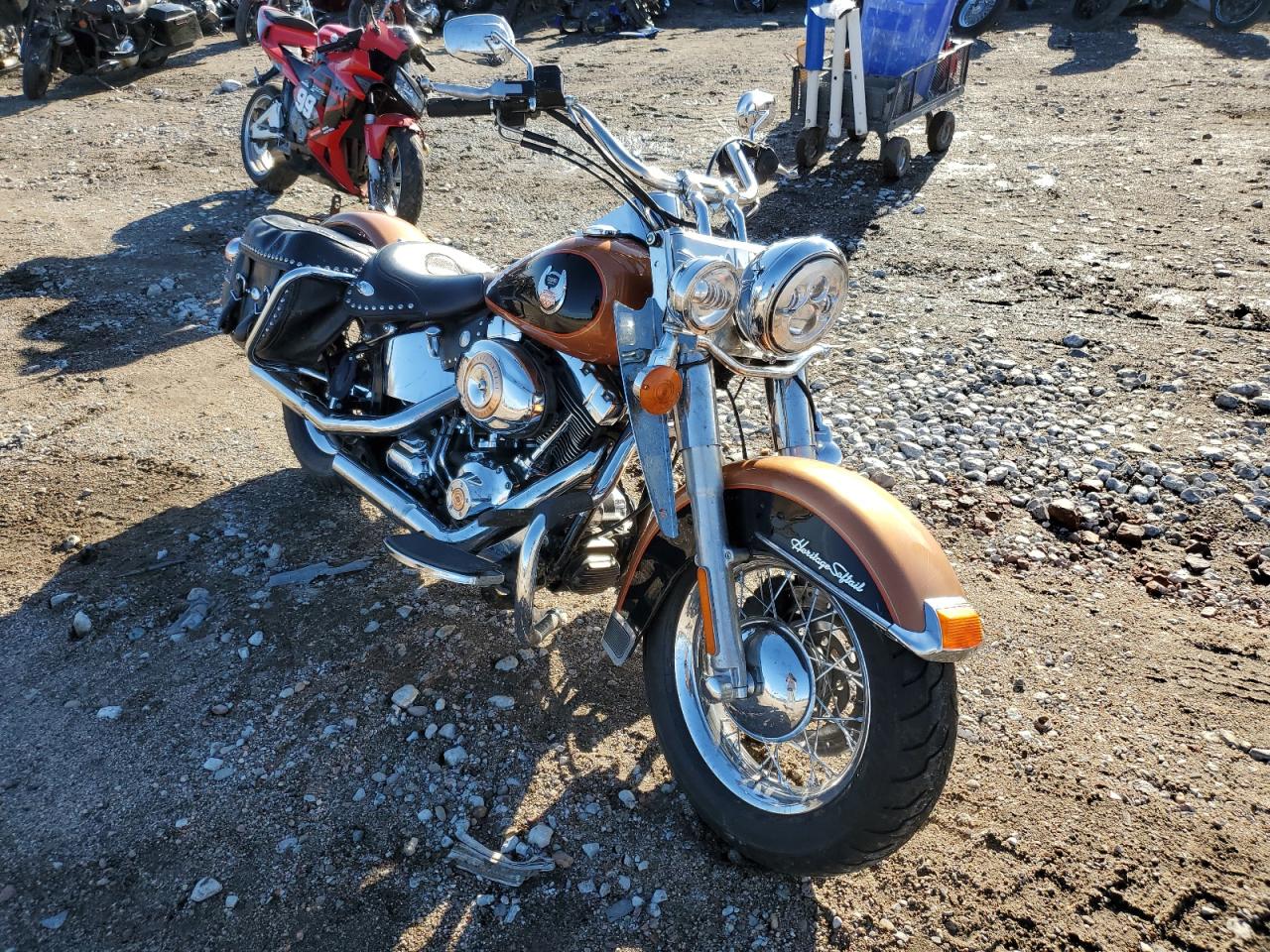 Image 1 of 2008 HARLEY-DAVIDSON FLSTC 105TH ANNIVERSARY EDITION 2008 with VIN 1HD1BW5458Y039062