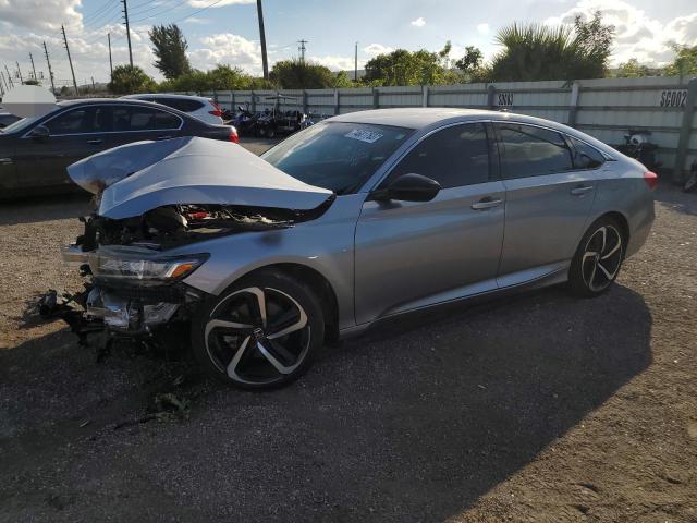 Image 1 of 2021 HONDA ACCORD SPORT 2021 with VIN 1HGCV1F32MA080098