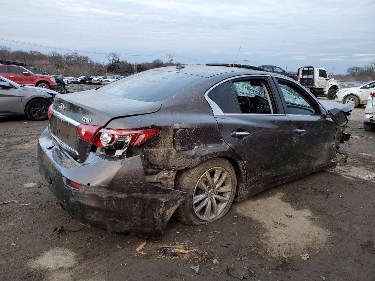 Image 3 of 2014 INFINITI Q50 BASE 2014 with VIN JN1BV7ARXEM681206