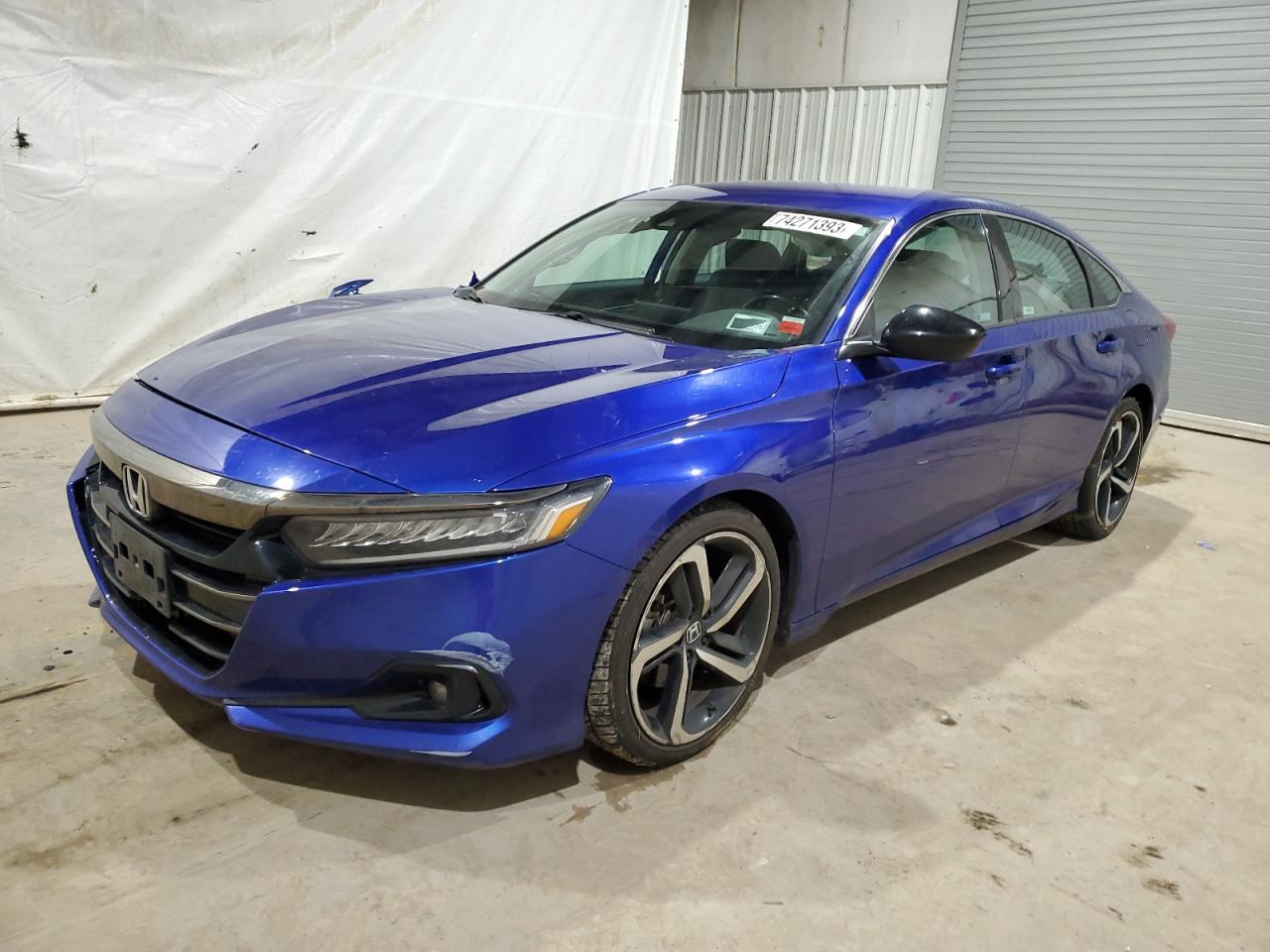 Image 1 of 2021 HONDA ACCORD SPORT SE 2021 with VIN 1HGCV1F46MA035688