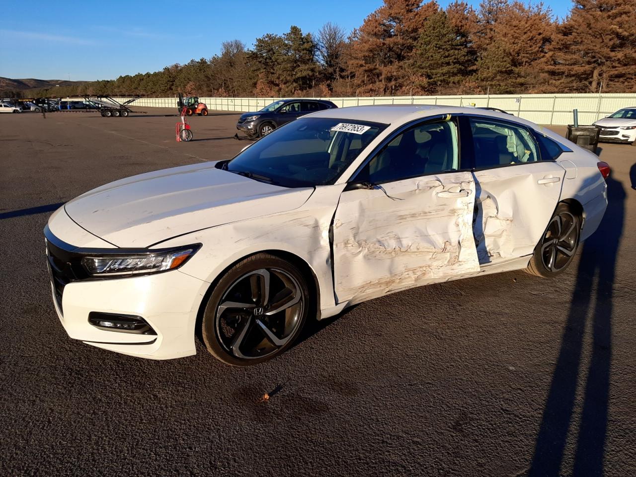 Image 1 of 2018 HONDA ACCORD SPORT 2018 with VIN 1HGCV1F35JA264463