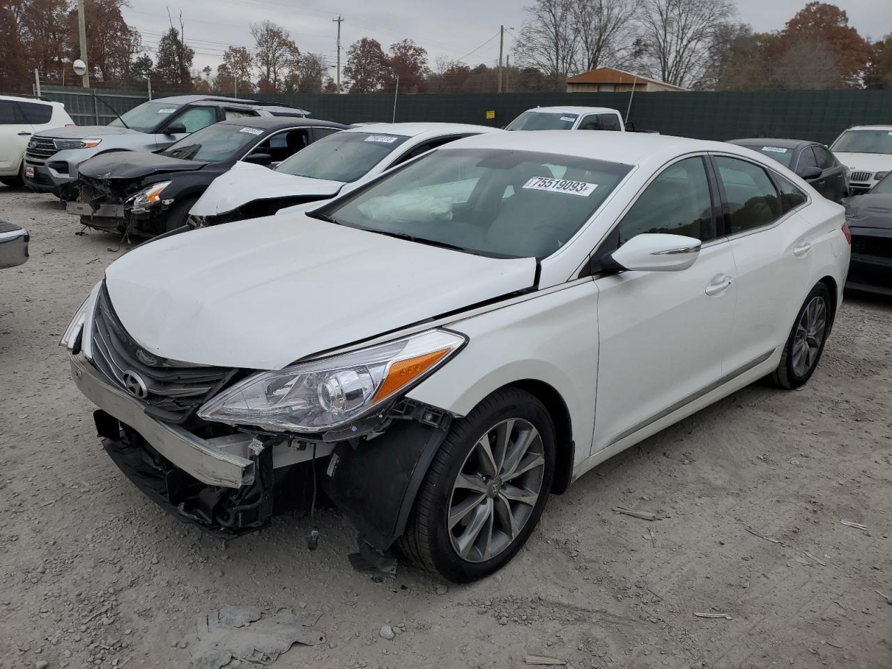 Image 1 of 2016 HYUNDAI AZERA  2016 with VIN KMHFG4JG2GA507619