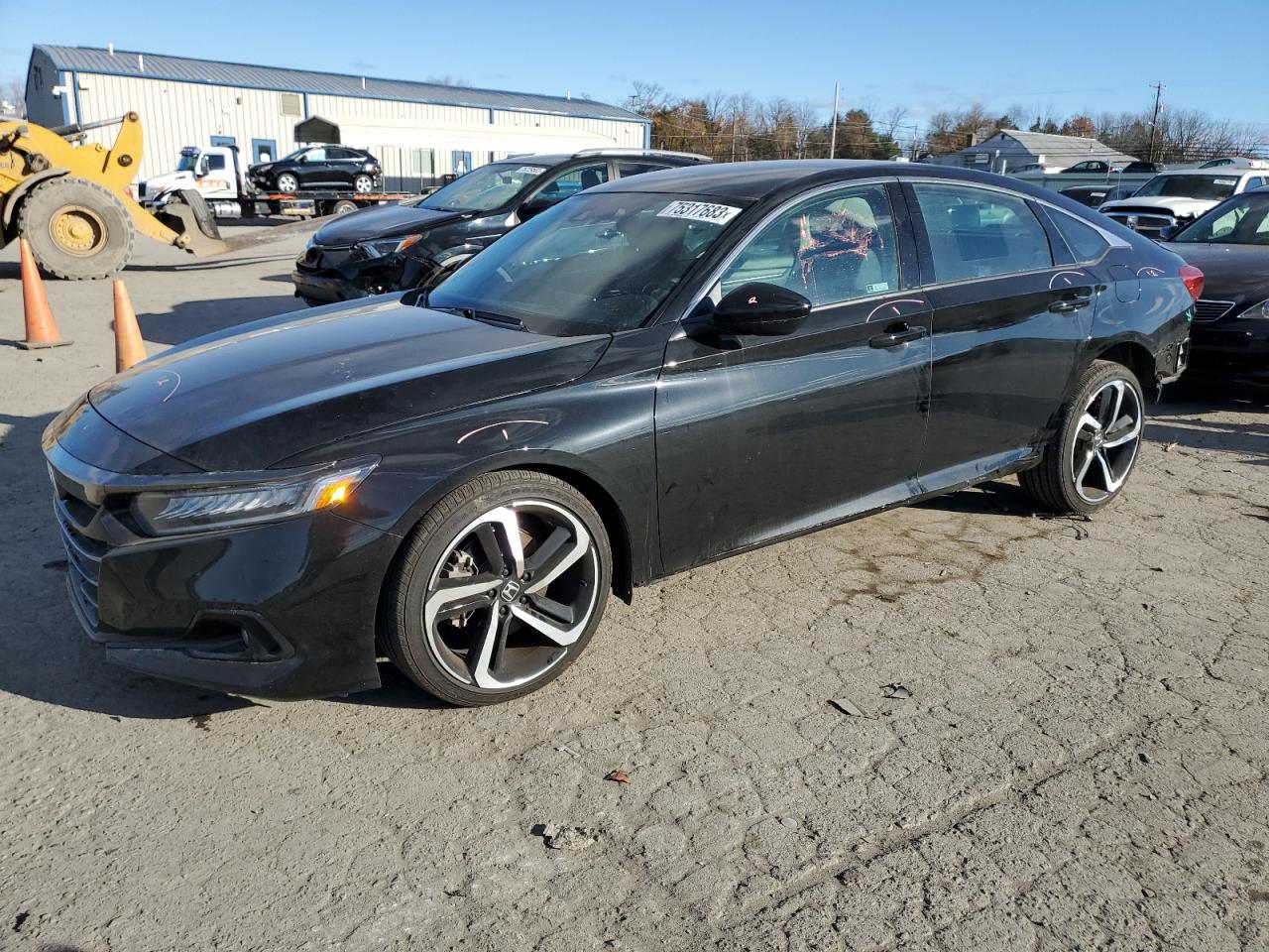 Изображение 1 2022 HONDA ACCORD SPORT SE 2022 с VIN 1HGCV1F46NA069311