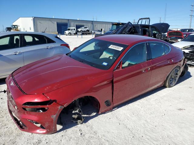 Image 1 of 2022 GENESIS G70 BASE 2022 with VIN KMTG34TA1NU095669