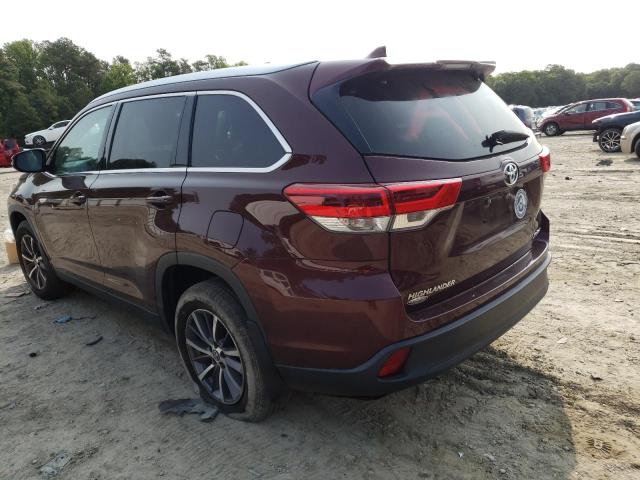 Изображение 2 2019 TOYOTA HIGHLANDER SE 2019 с VIN 5TDJZRFHXKS995043