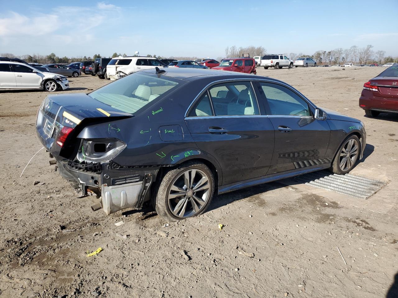 Image 3 of 2014 MERCEDES-BENZ E 350 4MATIC 2014 with VIN WDDHF8JB6EB068062