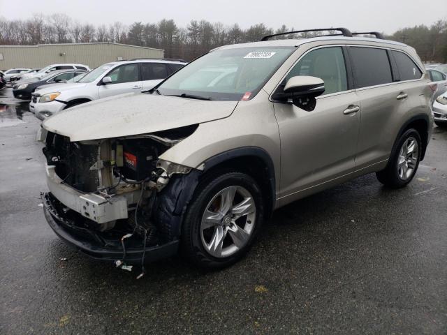 Image 1 of 2015 TOYOTA HIGHLANDER LIMITED 2015 with VIN 5TDDKRFH6FS073487