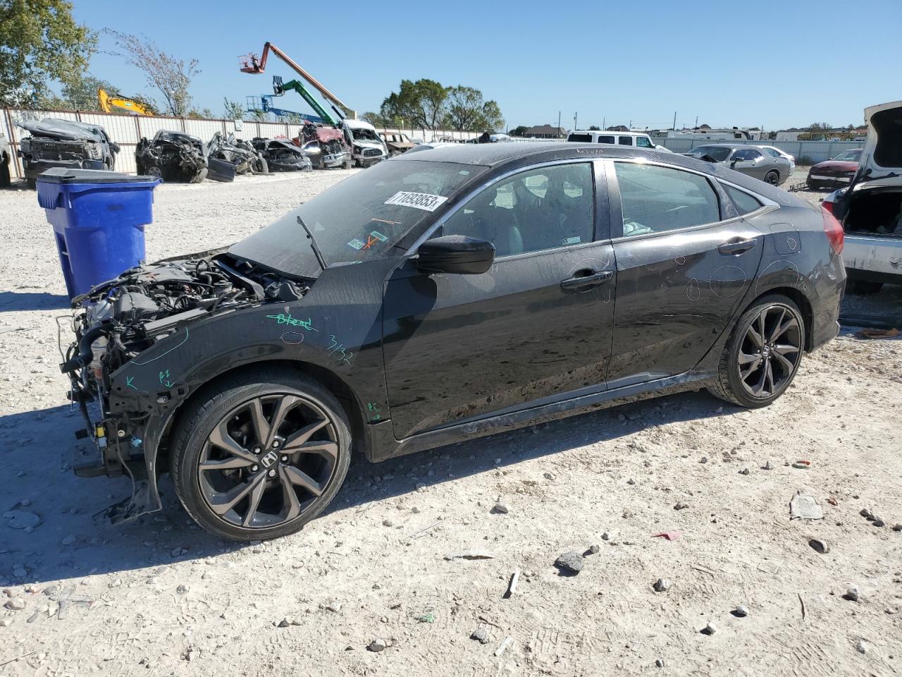 Image 1 of 2020 HONDA CIVIC SPORT 2020 with VIN 2HGFC2F87LH566927