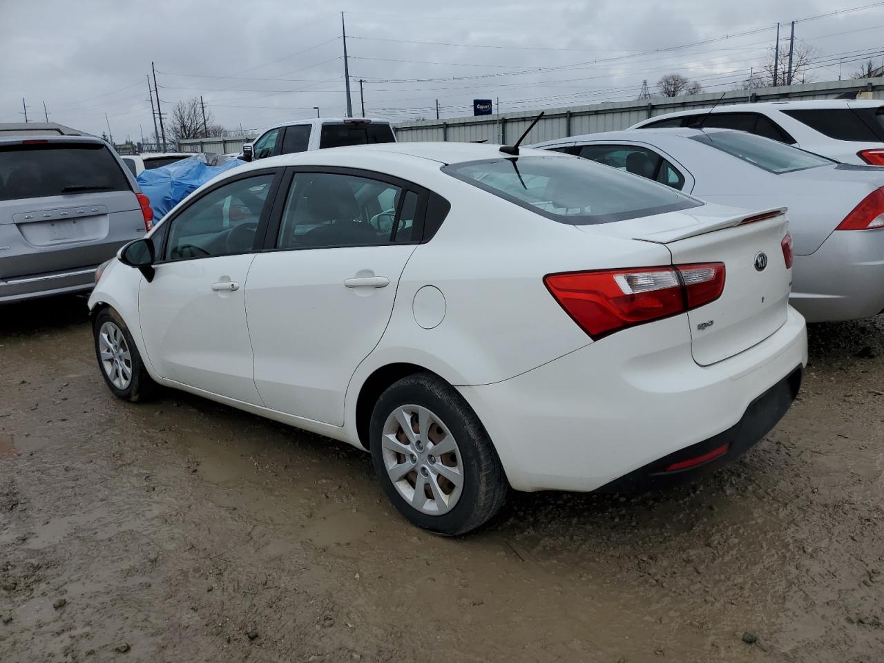 Image 2 of 2014 KIA RIO LX 2014 with VIN KNADM4A38E6408706