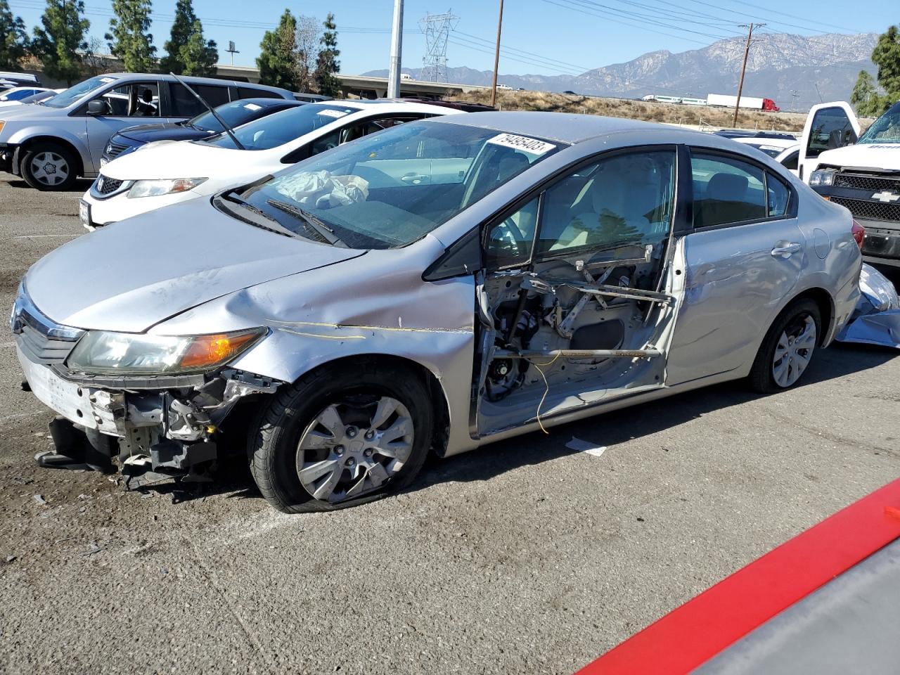 Obraz 1 z 2012 HONDA CIVIC LX 2012 z VIN 19XFB2F58CE332363