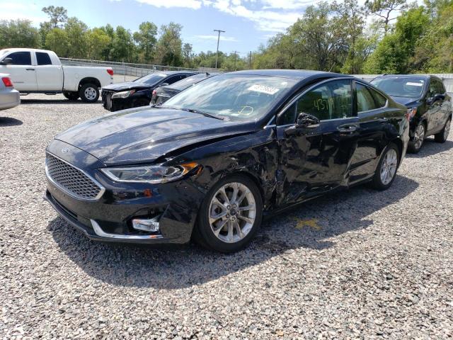 Image 1 of 2019 FORD FUSION TITANIUM 2019 with VIN 3FA6P0SU1KR208306