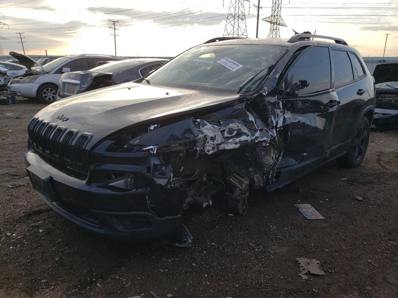 Image 1 of 2017 JEEP CHEROKEE SPORT 2017 with VIN 1C4PJMAB5HW599862