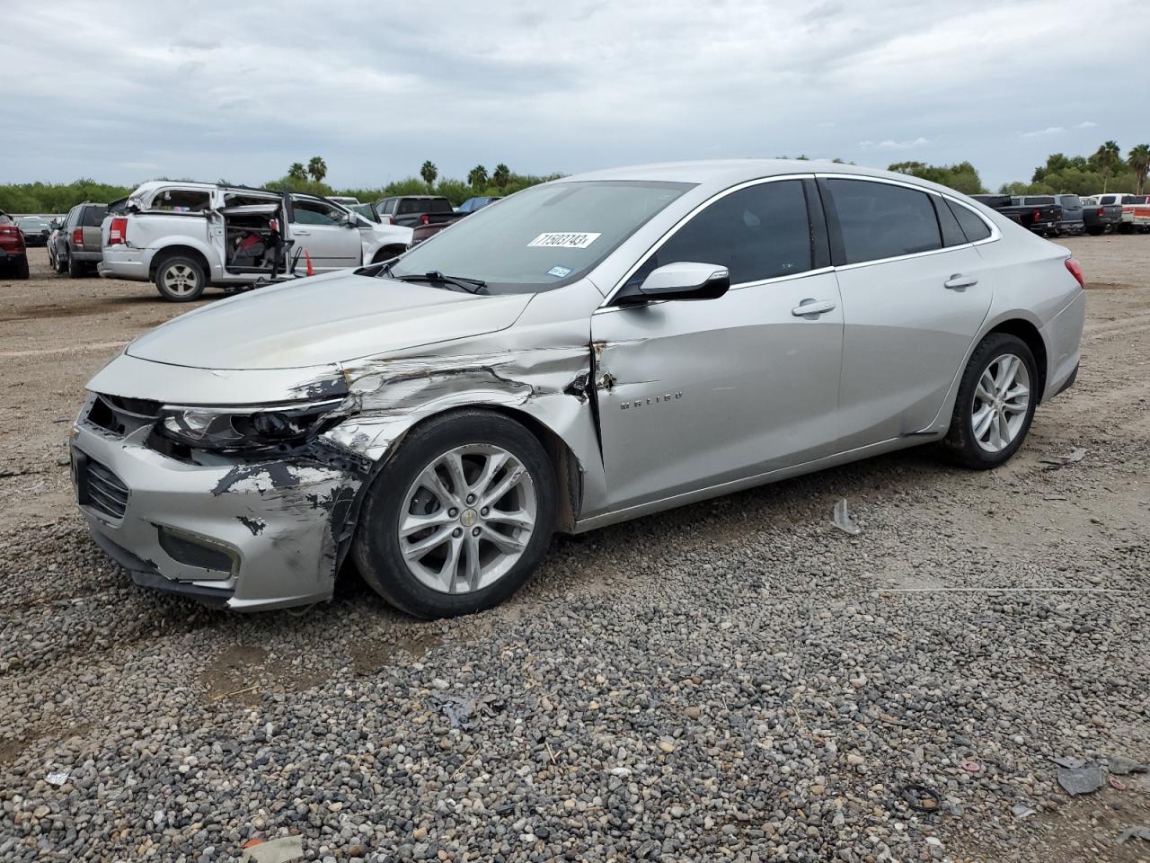 Image 1 of 2018 CHEVROLET MALIBU LT 2018 with VIN 1G1ZD5ST9JF199511