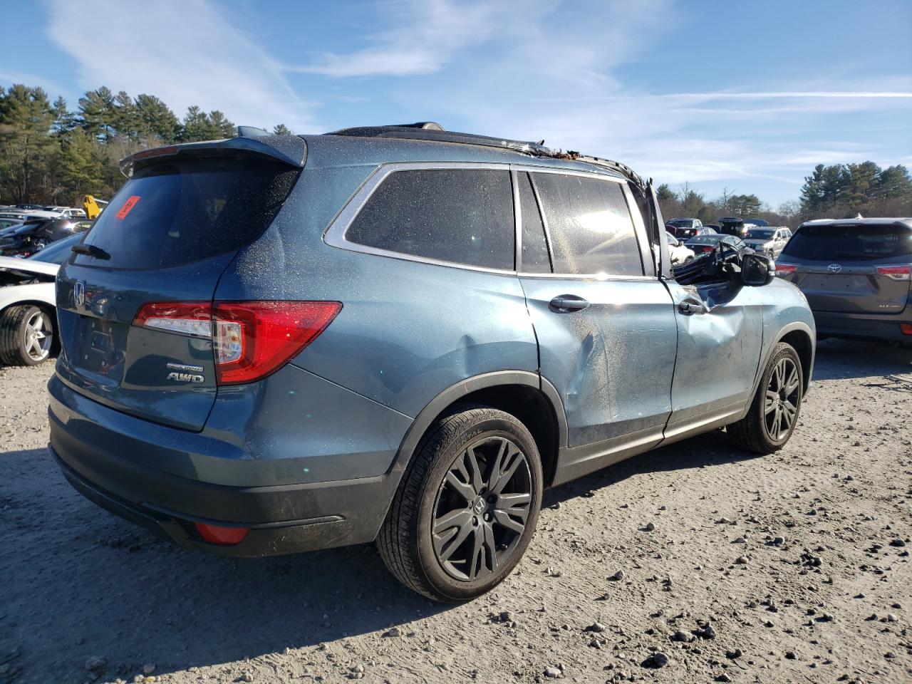 Obraz 3 z 2021 HONDA PILOT SE 2021 z VIN 5FNYF6H21MB087828