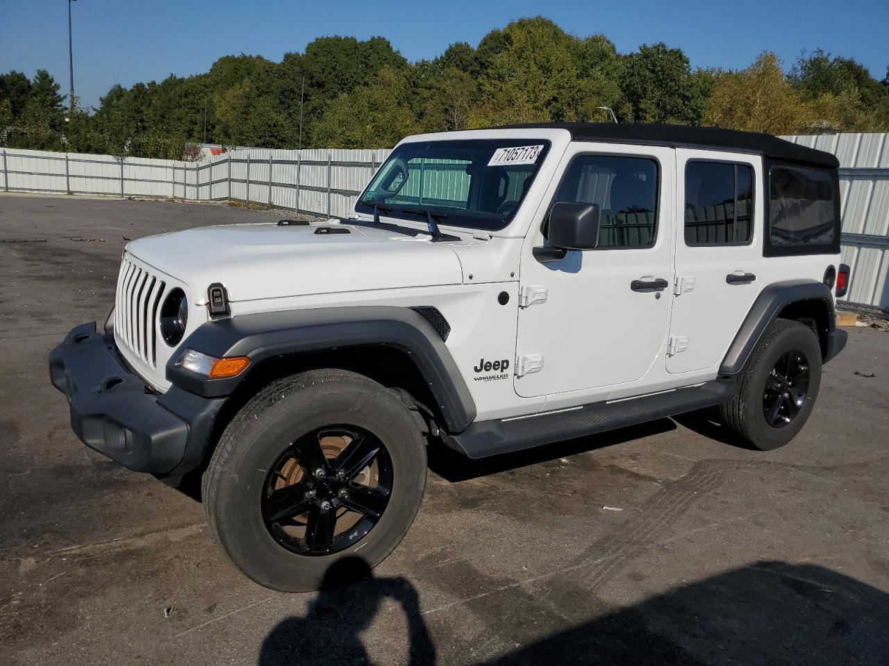 Image 1 of 2021 JEEP WRANGLER UNLIMITED SPORT 2021 with VIN 1C4HJXDG0MW813065