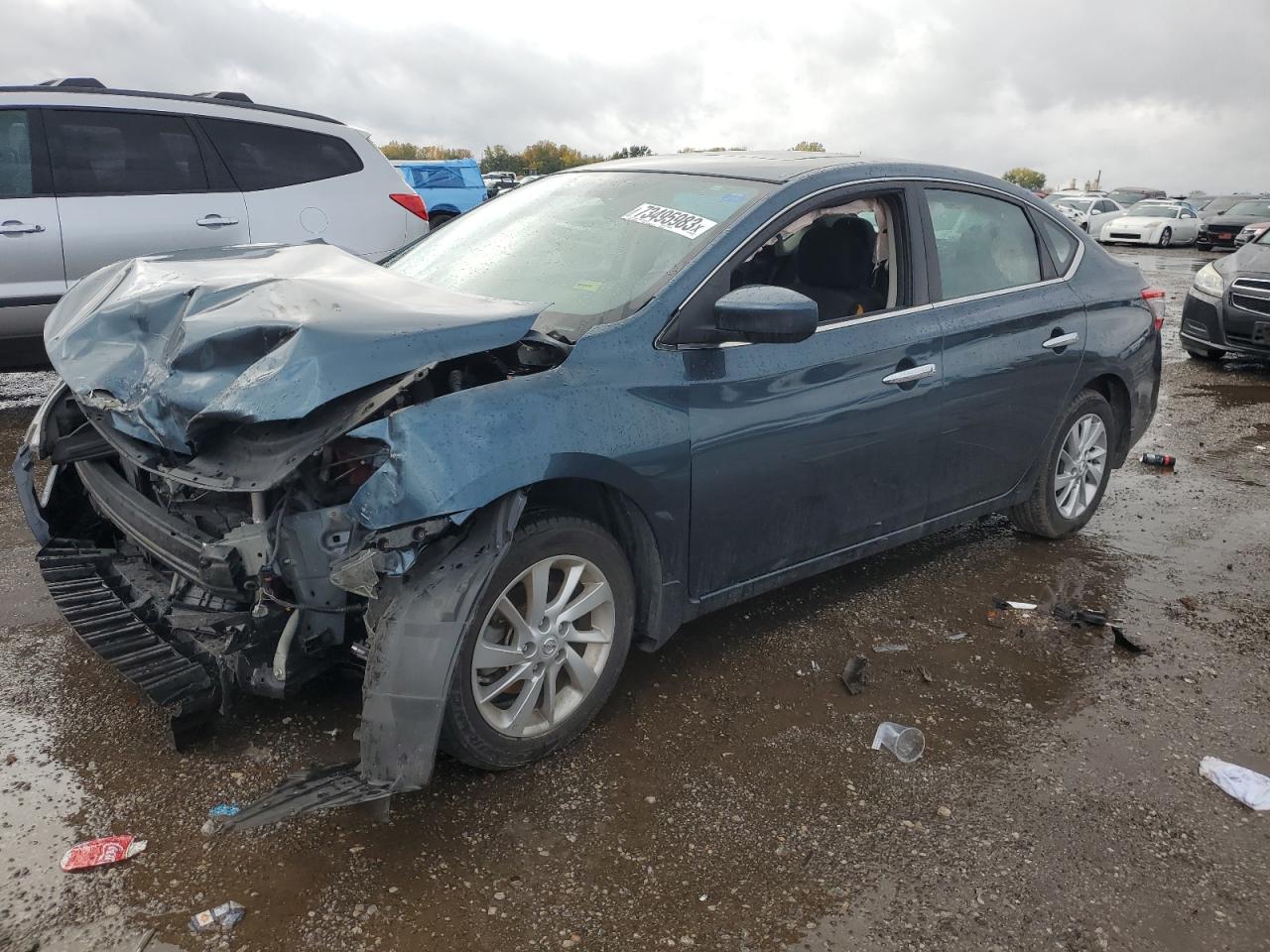 Image 1 of 2015 NISSAN SENTRA S 2015 with VIN 3N1AB7AP5FY256476