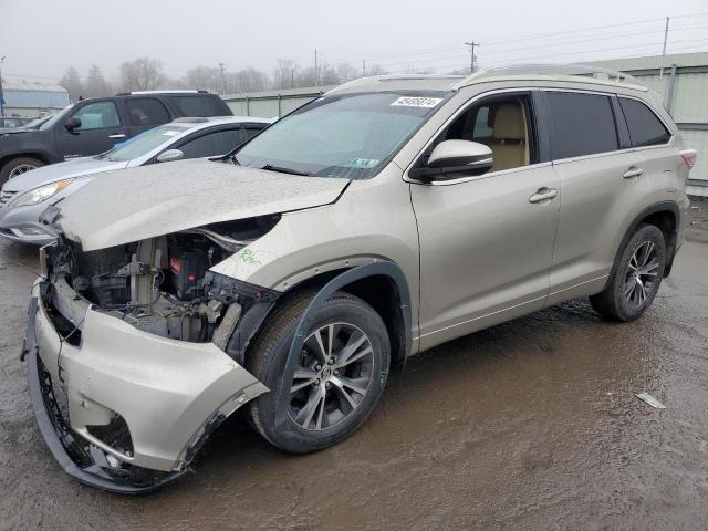 Image 1 of 2016 TOYOTA HIGHLANDER XLE 2016 with VIN 5TDJKRFH2GS252517