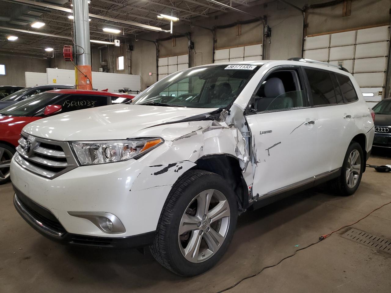Image 1 of 2013 TOYOTA HIGHLANDER LIMITED 2013 with VIN 5TDDK3EH8DS243120