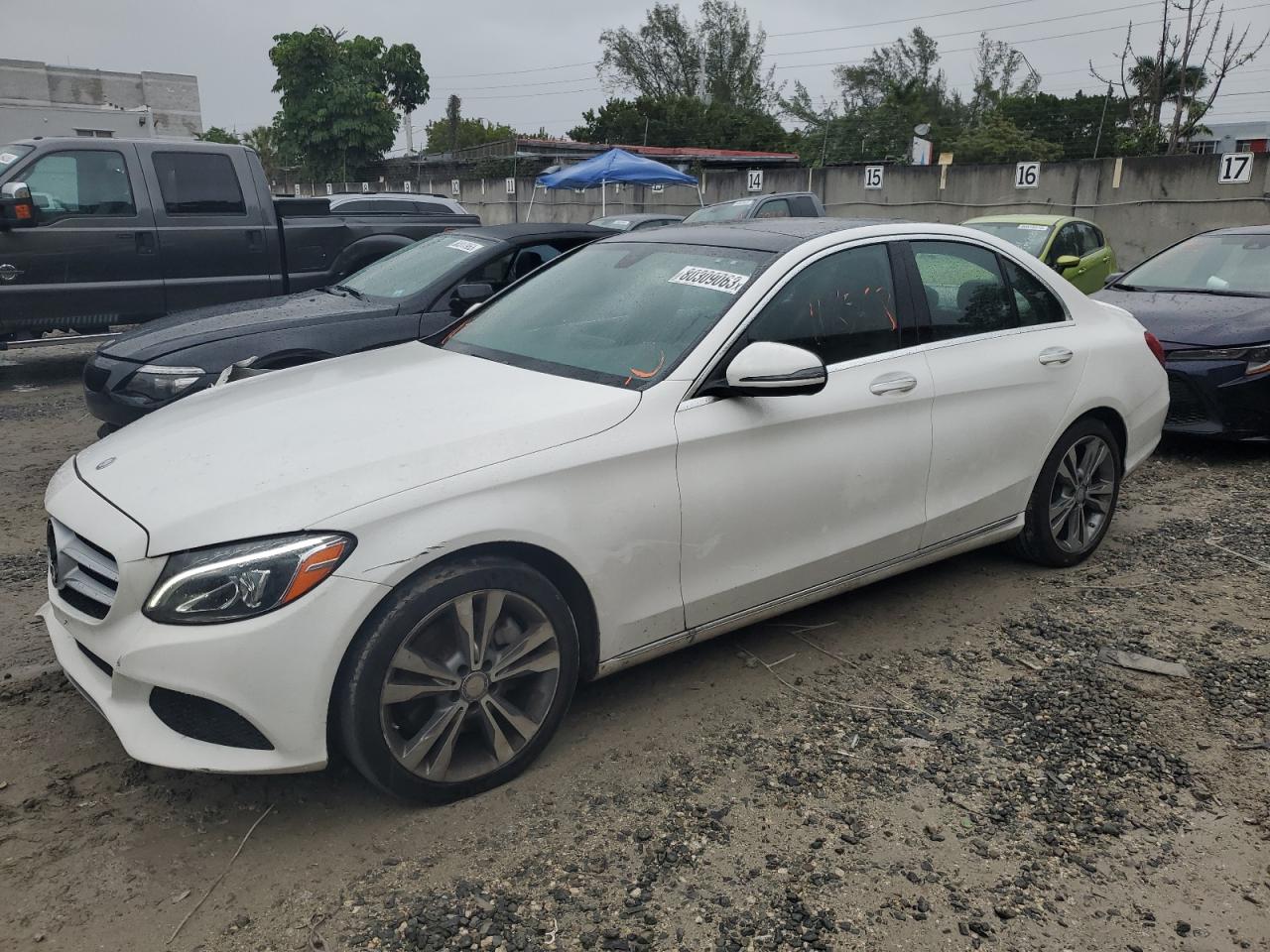 Image 1 of 2015 MERCEDES-BENZ C 300 4MATIC 2015 with VIN 55SWF4KB3FU056490