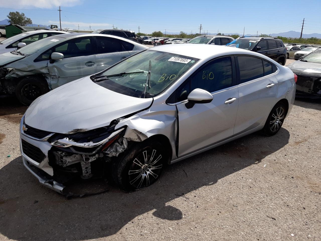 Image 1 of 2018 CHEVROLET CRUZE LT 2018 with VIN 1G1BE5SM8J7199761