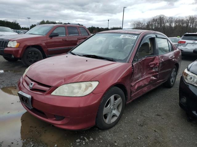 Image 1 of 2005 HONDA CIVIC EX 2005 with VIN 2HGES26715H541661
