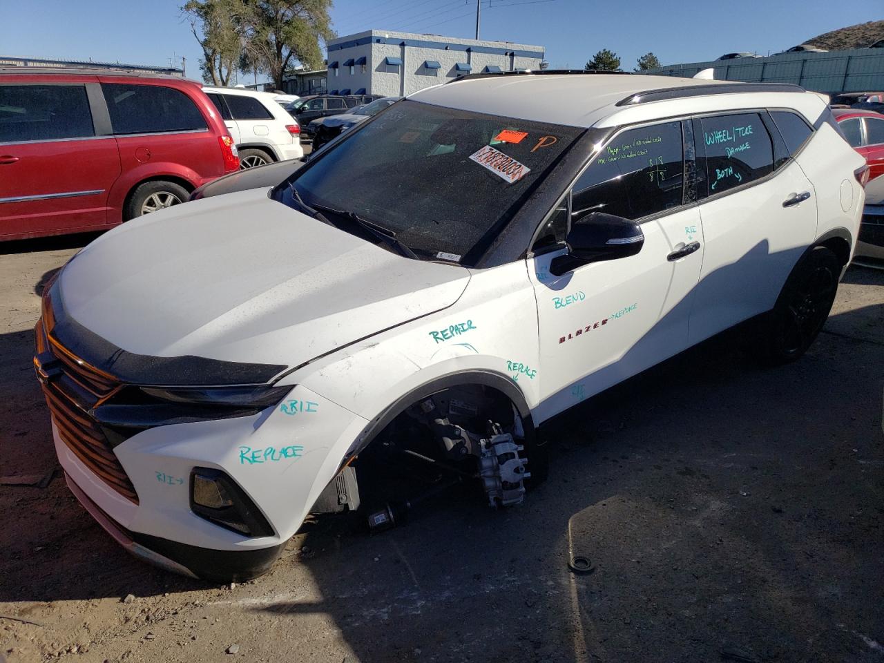 Image 1 of 2022 CHEVROLET BLAZER 2LT 2022 with VIN 3GNKBHR49NS209090