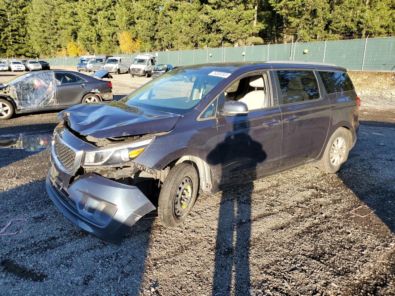 Image 1 of 2016 KIA SEDONA LX 2016 with VIN KNDMB5C16G6165880